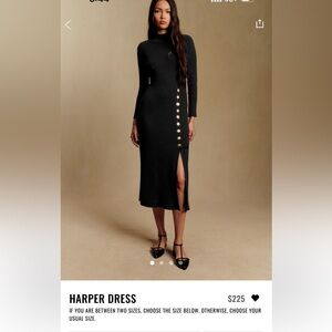 FLASH SALE! Gently worn Sezane Harper Dress Moss Green - Size XS